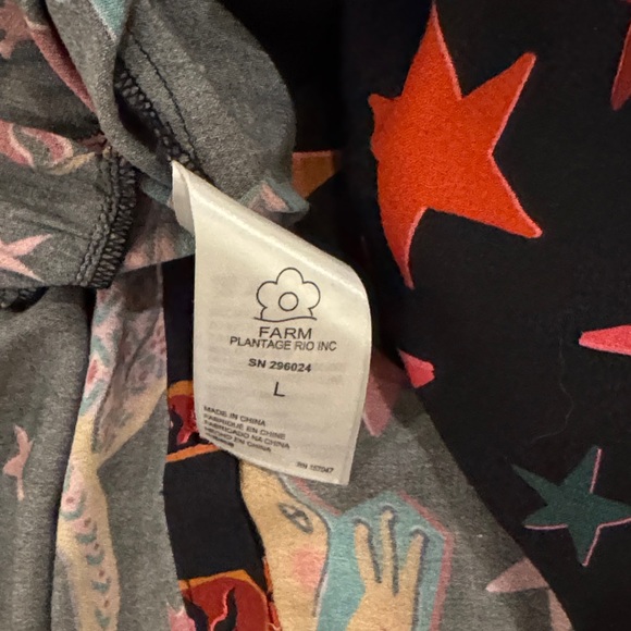 Farm Rio Animal Sky Maxi Dress Button-Up - Picture 8 of 11